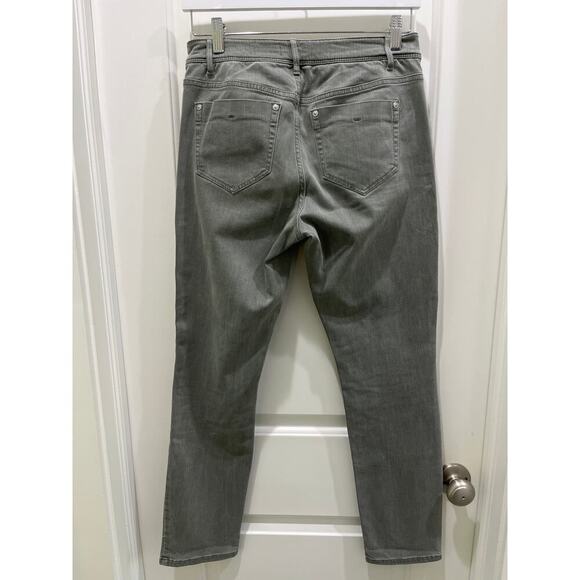 J. Jill Denim Authentic Fit Slim Ankle Gray Jeans  Sz 4 - Picture 5 of 7